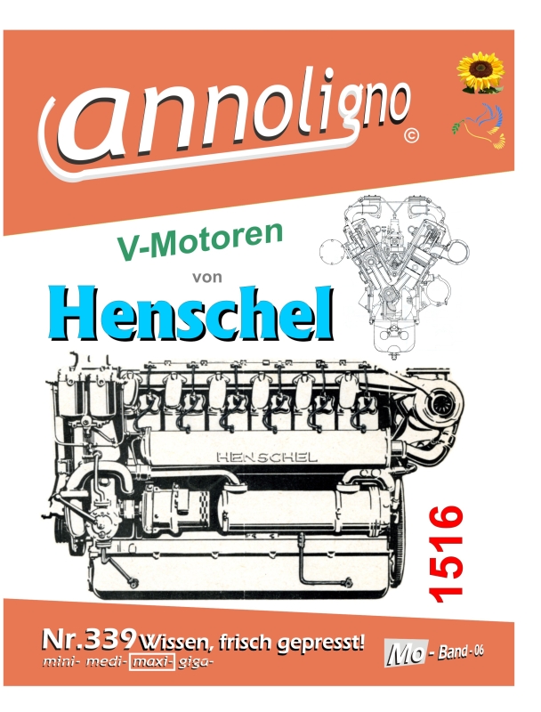 Henschel AG Motoren Baureihe 1516 V-Motoren Bild- Bedienungsanleitung & Wartungsanleitung  - annoligno 339 -